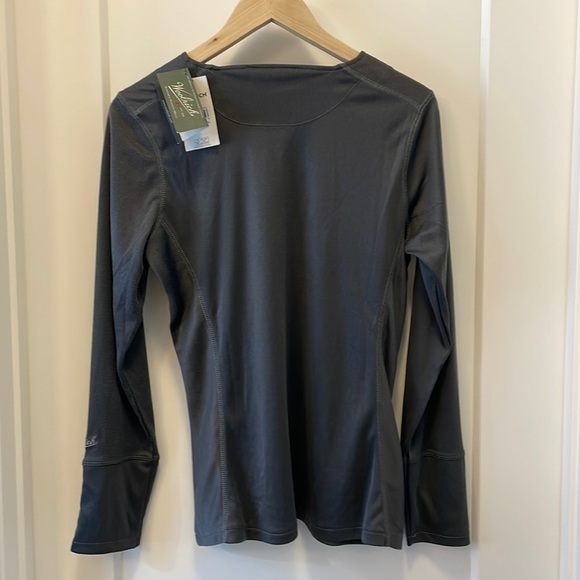 SzM Woolrich Long Sleeve Slim Fit Charcoal Grey Performance Shirt NWT - Picture 2 of 8